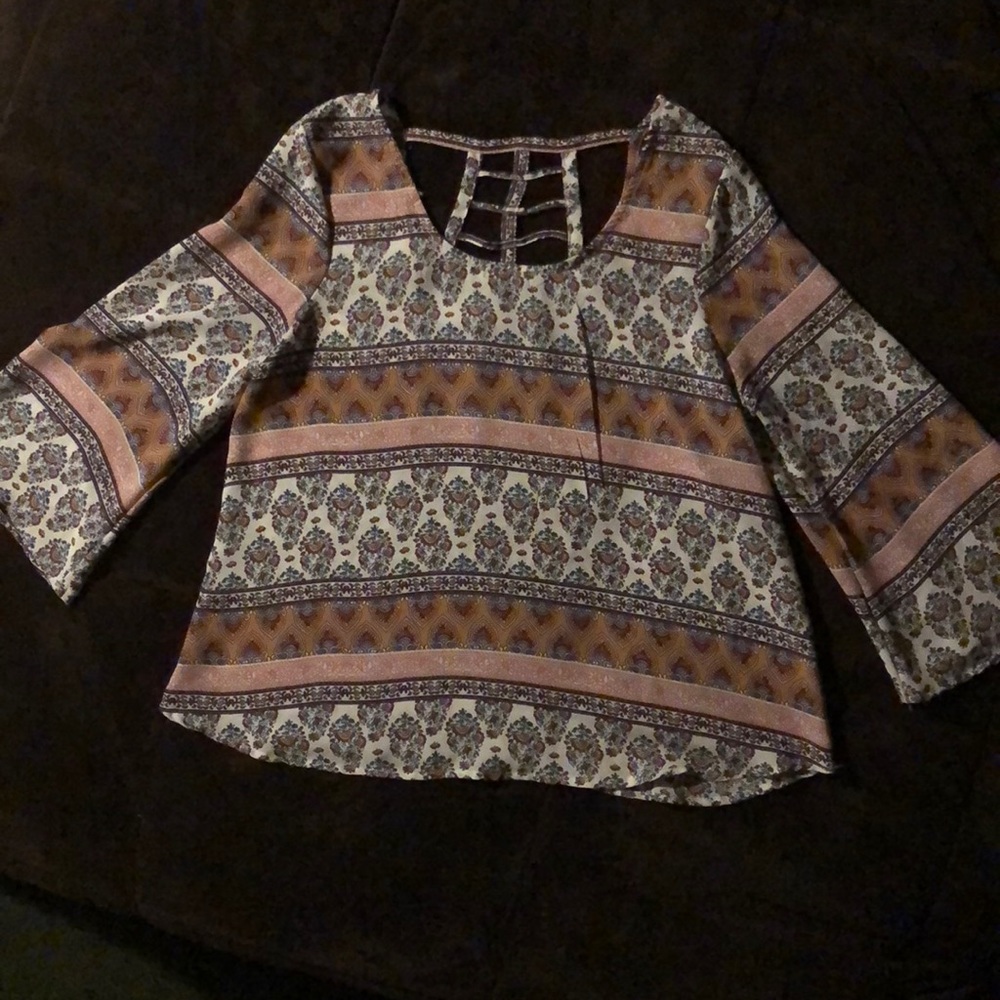Pink Rose Shirt Size M